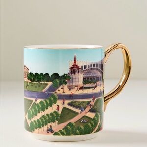 Anthropologie Holiday In The City Nashville Mug New